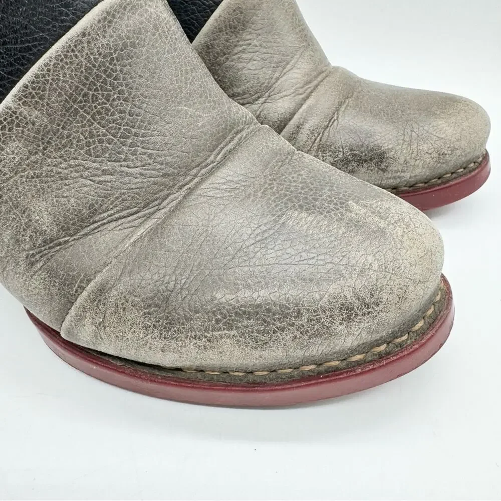 Art Company Womens Harlem 1092 Artsy Mid Heel Ankle Boot Grey/Black Size‎ 38